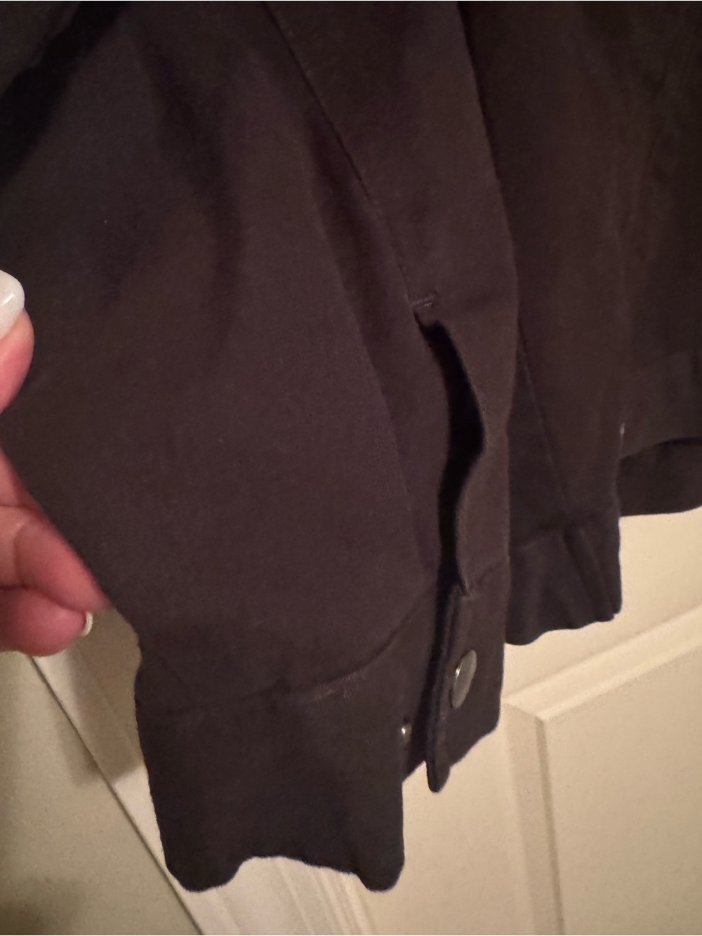 Taylor Swift Black Cowboy Like Me- Evermore Jacket with Gray Sherpa Collar - Picture 8 of 9